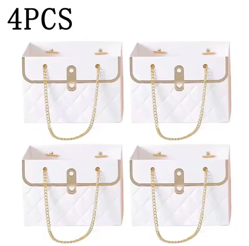 Flower Box Rose Packaging Box Portable Valentine's Day Birthday Party Gifts Wrapping Paper Bag Gift Box Candy Cake Flower Shop