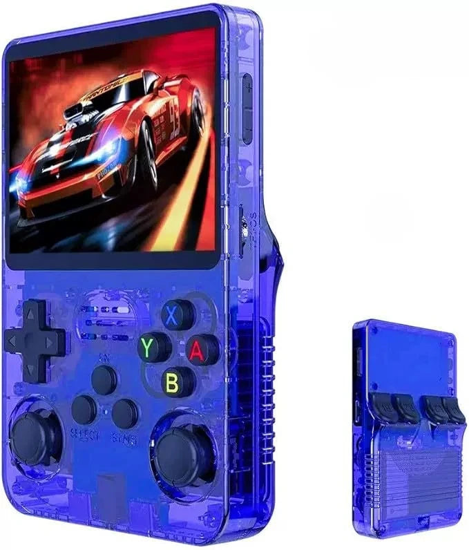 R36S Retro Handheld Game Console with ARKOS System 3.5IPS 128GB/64GB  Storage Preloaded Games Portable Gift for Boys & Gamers