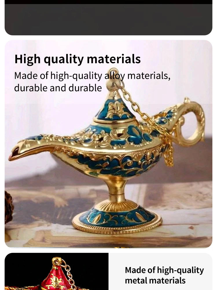 Aladdin Lamp Desktop Crafts Ornament Living Room Study Room Bedroom Decoration Holiday Gift