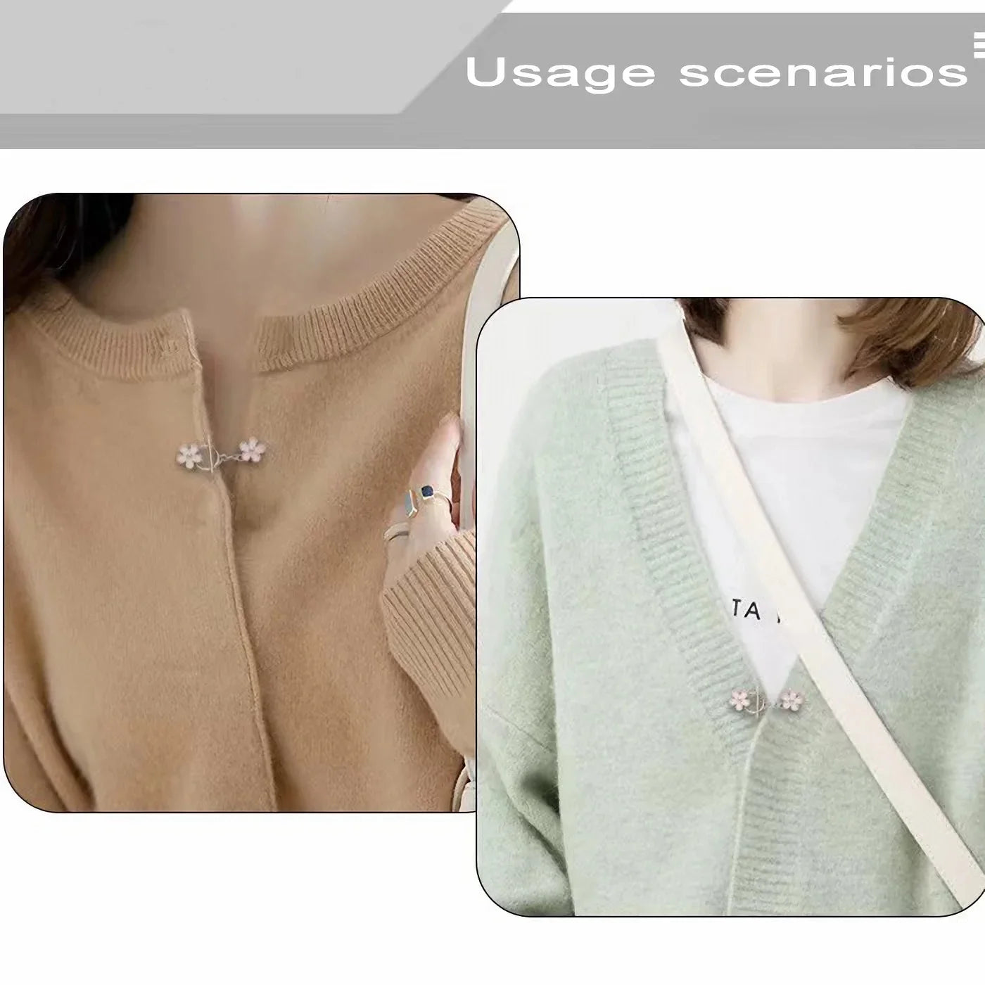 5sets Metal OT Button Up Clothes With No Sewing, Mother Button Up, Coat, Sweater, Cardigan, Women's Decorative Brooch Button