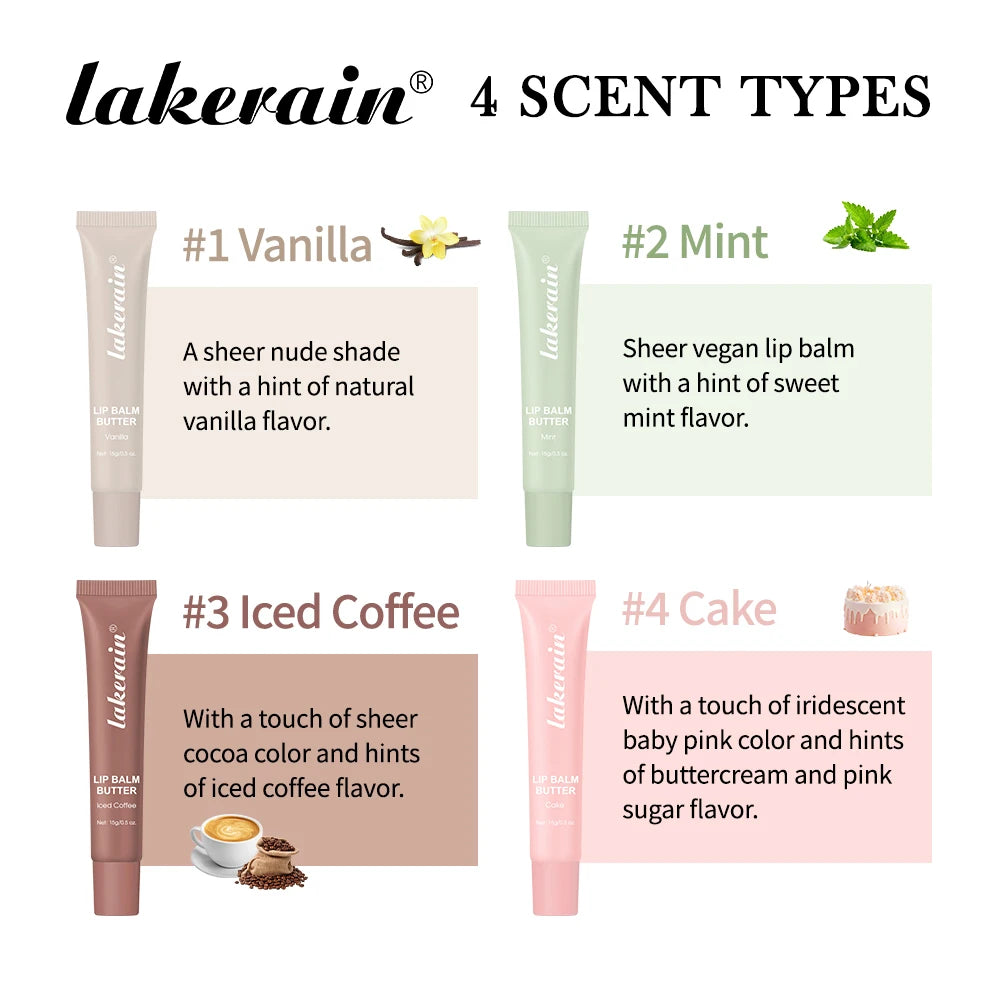 Butter Lip Balm Long Lasting Nourishes Moisturizes Soothes Lips Jelly Lip Gloss Oil Beautifying Smoothing Lip Care Balm Makeup