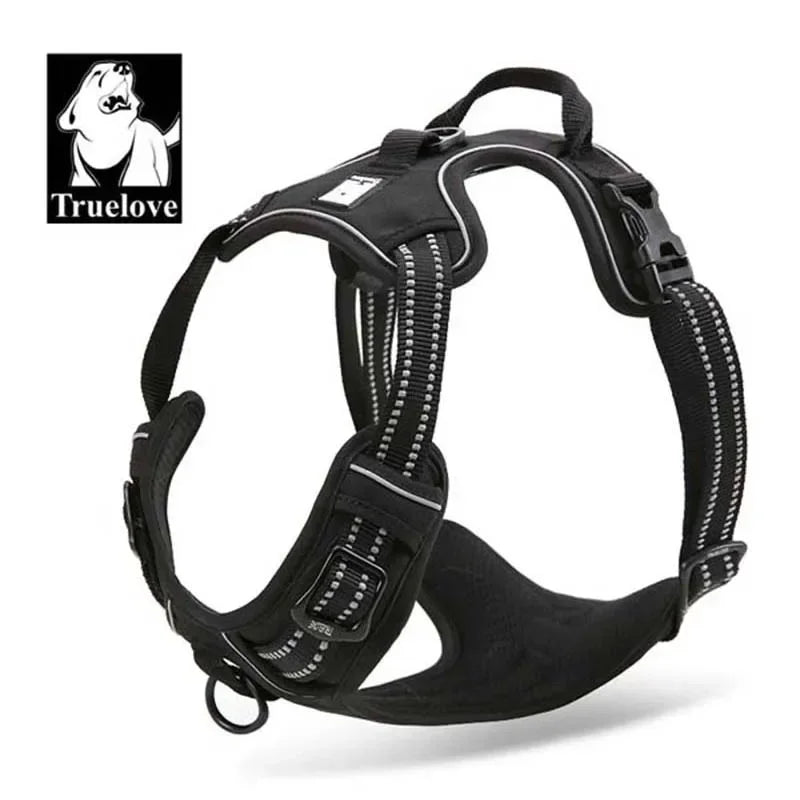 Truelove Dog Harness No Pull Pet Harness Adjustable Soft Padded Dog Vest Reflective No Choke PetVest Easy Control Handle TLH5651