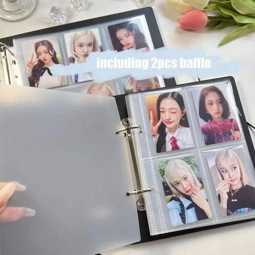 A5 Macaron Color Hollow Album New PP Photocard Binder Photo Collect Photo Folder Card Storage Album Storage Stationery