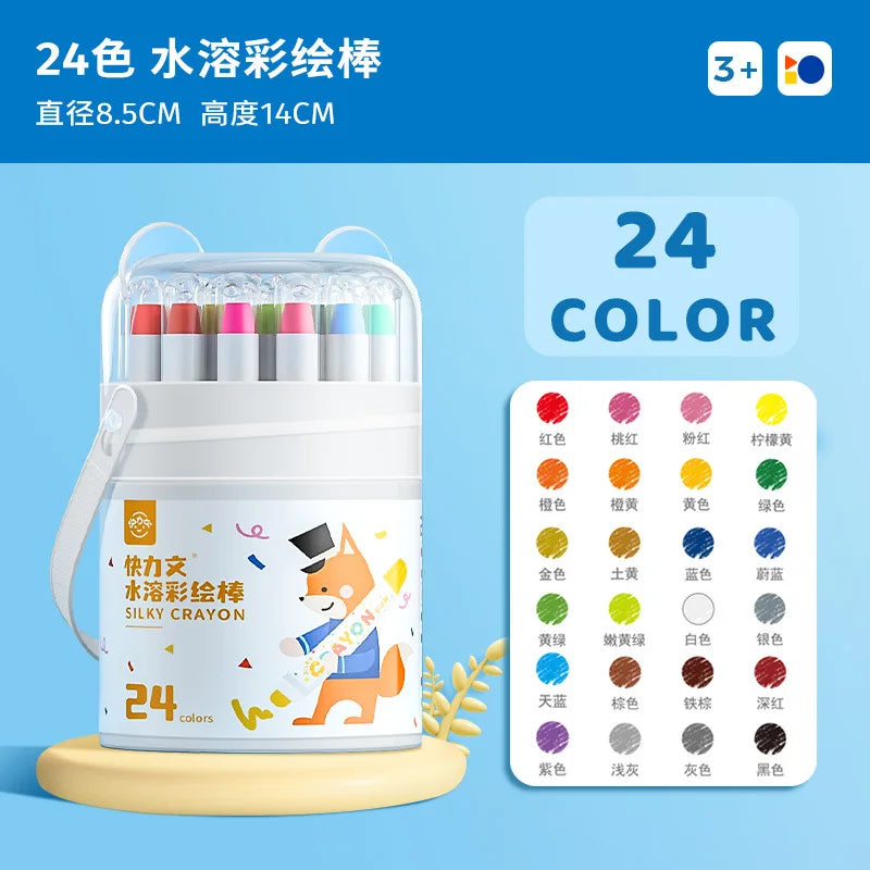 Jumbo Crayons for Toddlers Crayons Non Toxic Washable Oil Painting, Silky Large Crayons, Safe for Babies and Children Gifts