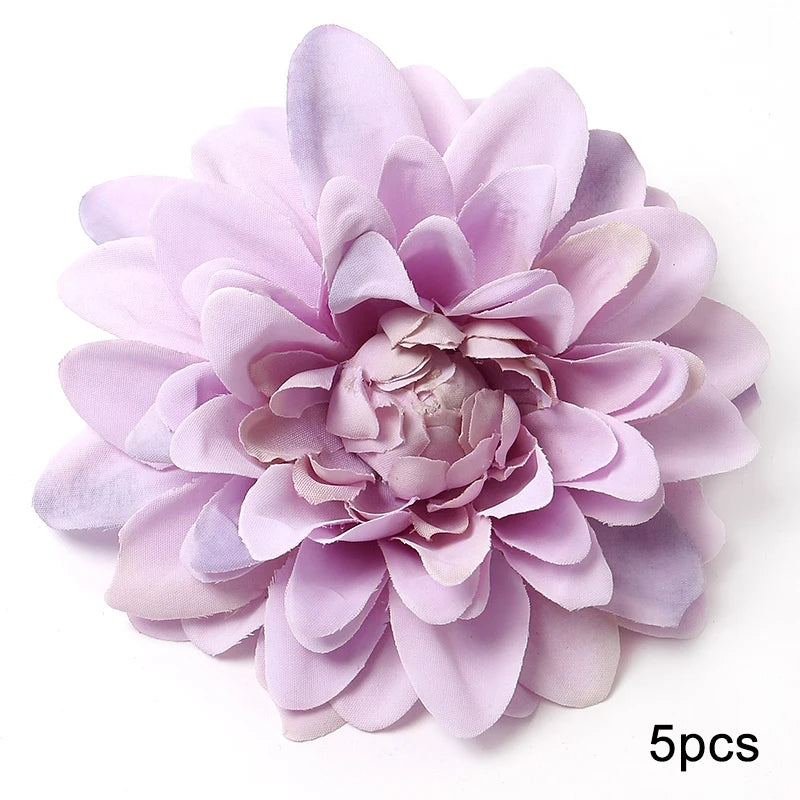 Purple Artificial Flowers Heads Silk Fake Flowers For Home Decor Party Wedding Decoration DIY Valentine's Day Gifts Accessories