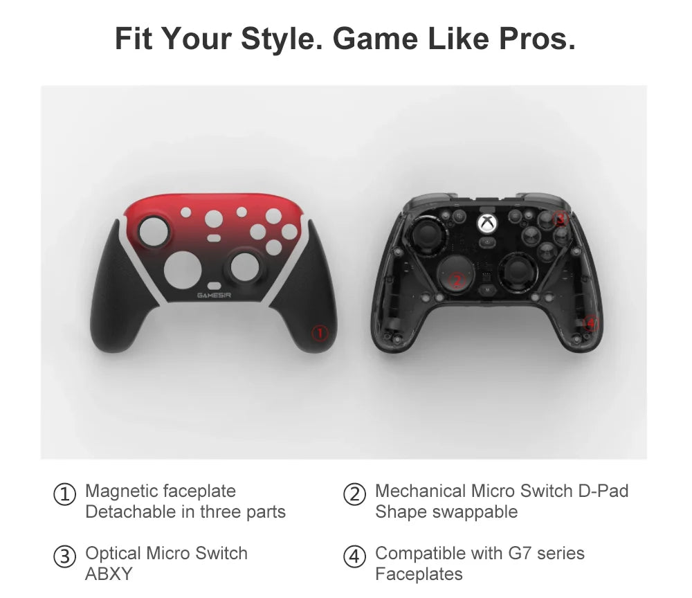GameSir G7 Pro Xbox Licensed Game Controller, Wired Controller for Xbox, Wireless Gamepad for PC Android Mobile