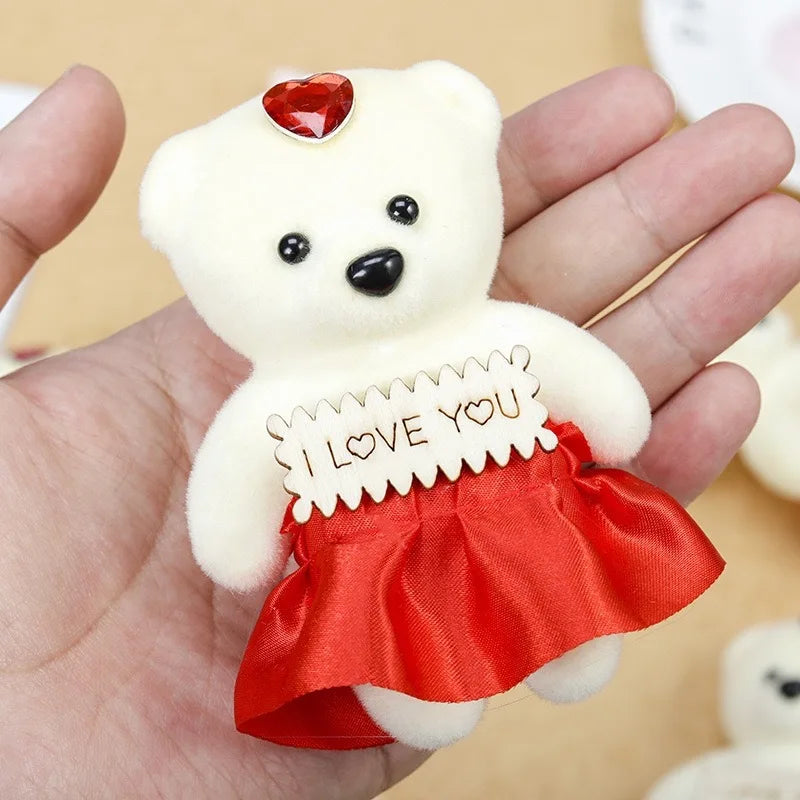 YO CHO Artificial Flower Roses Bear Soap Flower Gift Box Valentine's Day Mother's Day Wedding Newyear Gift for Wife