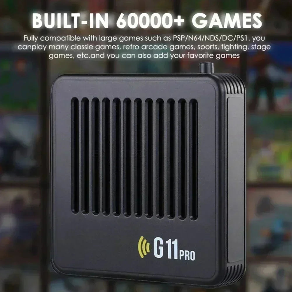 Video Game Console G11 Pro Built-in 60000 Game 4K HD 2.4G 256GB Wireless Controller Emuelec4.3 S905X2 Dual System Family Gamebox