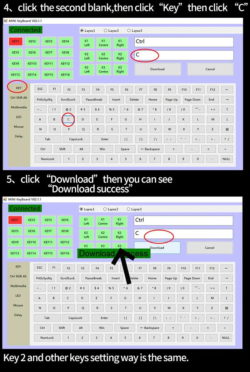 USB Mechanical Keyboard Gamer 3Keys Macro Custom Keyboard RGB Gaming Custom Programming Knob Mini Keyboard Keypads For Photoshop