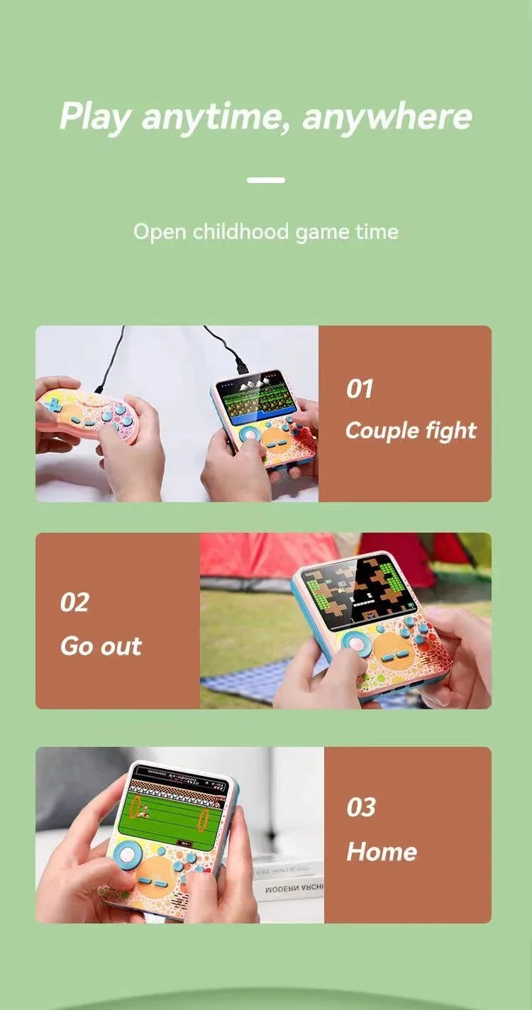 G6 Game Console 3 5 Inch Screen Handheld Game Device Portable Games Support 2 Players Video Gaming Machine for Kids