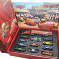 12Pcs Disney Pixar Cars Gift Box Metal Diecast lightning McQueen Car Model Toy Jackson Uncle Truck Boy Birthday Toys