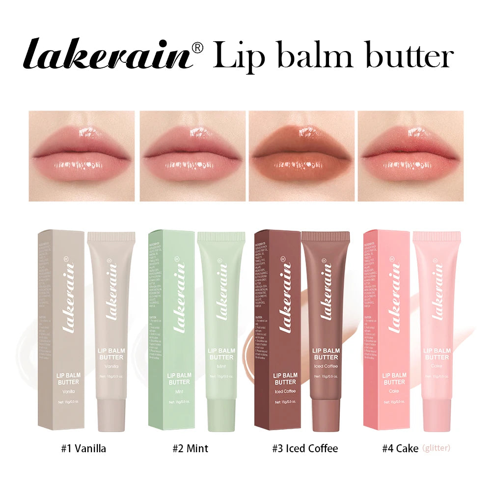 Butter Lip Balm Long Lasting Nourishes Moisturizes Soothes Lips Jelly Lip Gloss Oil Beautifying Smoothing Lip Care Balm Makeup