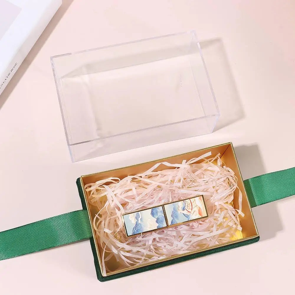 Birthday Party Transparent Wedding Hand Gift Box Acrylic Light Luxury Bow Present Box Valentine's Day Gift Box