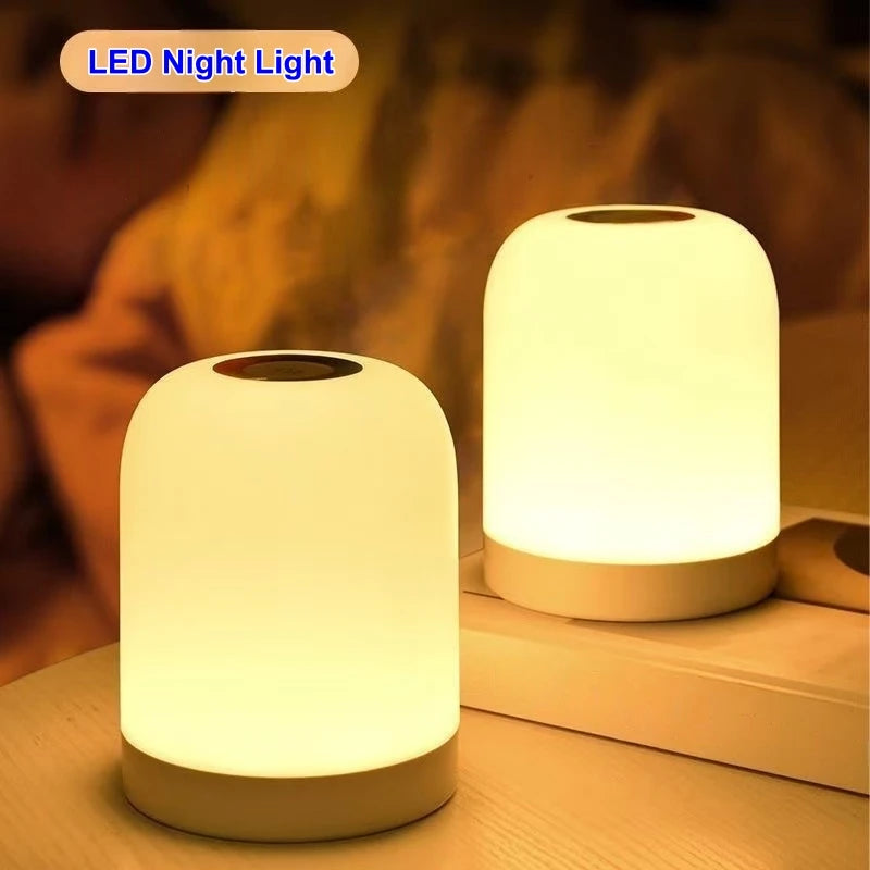 3 Color Led Night Light Touch Switch Dimmable Table Lamp Baby Nursery Feeding Bedside Lamp USB 5V Portable Room Decor Light