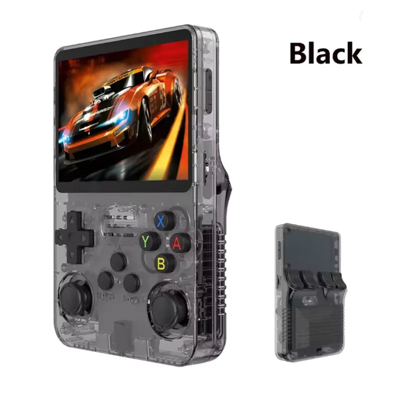 R36S Retro Handheld Game Console with ARKOS System 3.5IPS 128GB/64GB  Storage Preloaded Games Portable Gift for Boys & Gamers