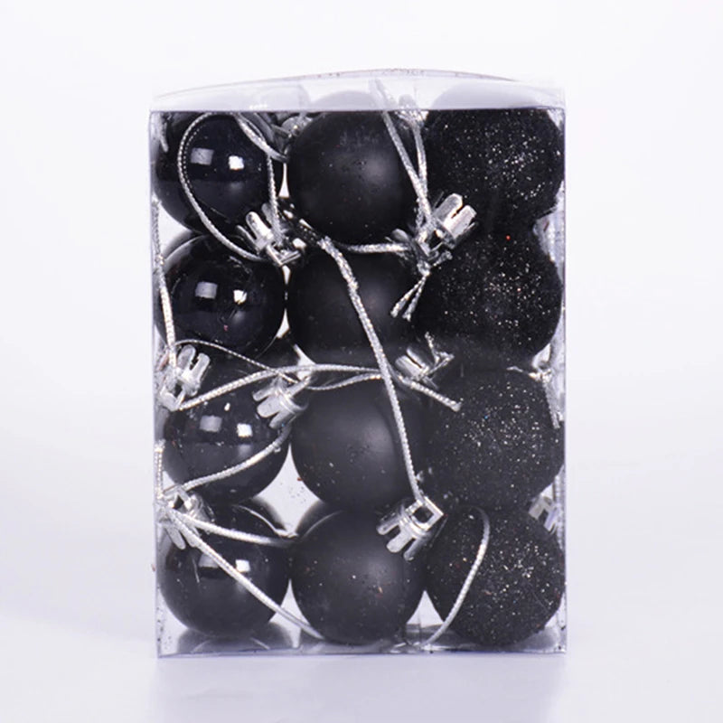 24pcs Christmas Balls Christmas Tree Ornaments Ball Xmas Hanging Tree Pendants Home Party Decor New Year Gift Noel Navidad