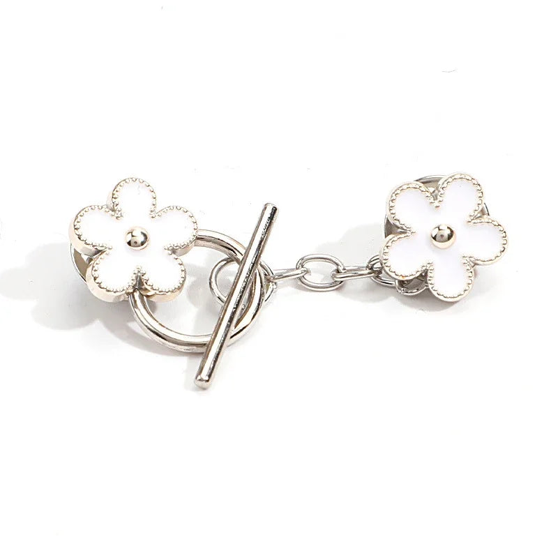 5sets Metal OT Button Up Clothes With No Sewing, Mother Button Up, Coat, Sweater, Cardigan, Women's Decorative Brooch Button