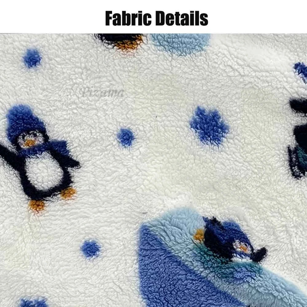 Oversize Winter Sherpa Blanket Plush Polar Fleece Family Matching Hoodie Girl Sweatshirt Homewear Avocado Animal Print Outwear