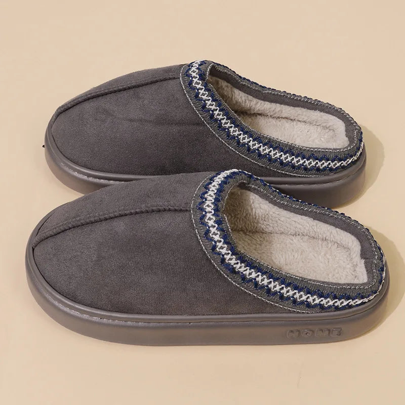 Fashion Winter Women's Slippers Boot Fuzzy Fur Anti-Slip Soft Sole Outdoor Indoor Warm Comfort House Shoes Snow Boots