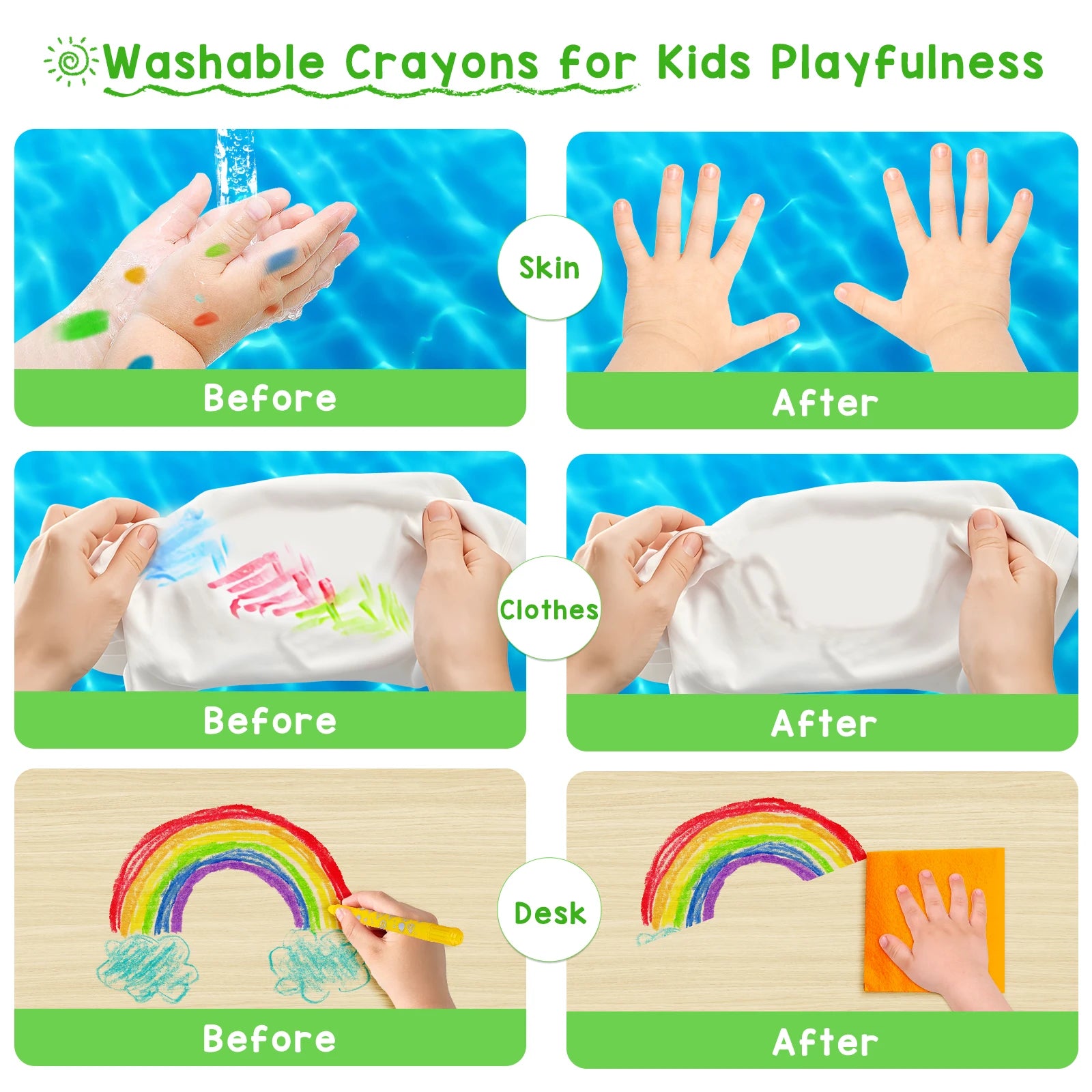 12/24 Colors Wax Crayon For Kids Washable & Erasable Twist Crayons For Toddlers Drawing Coloring Crayon Set Back To School Gifts