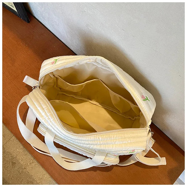 Large Mommy Bag Baby Organizer Maternity Pack Diaper Handbag Embroidered Women Shoulder Crossbody Bag Hospital Travel Mother Kid