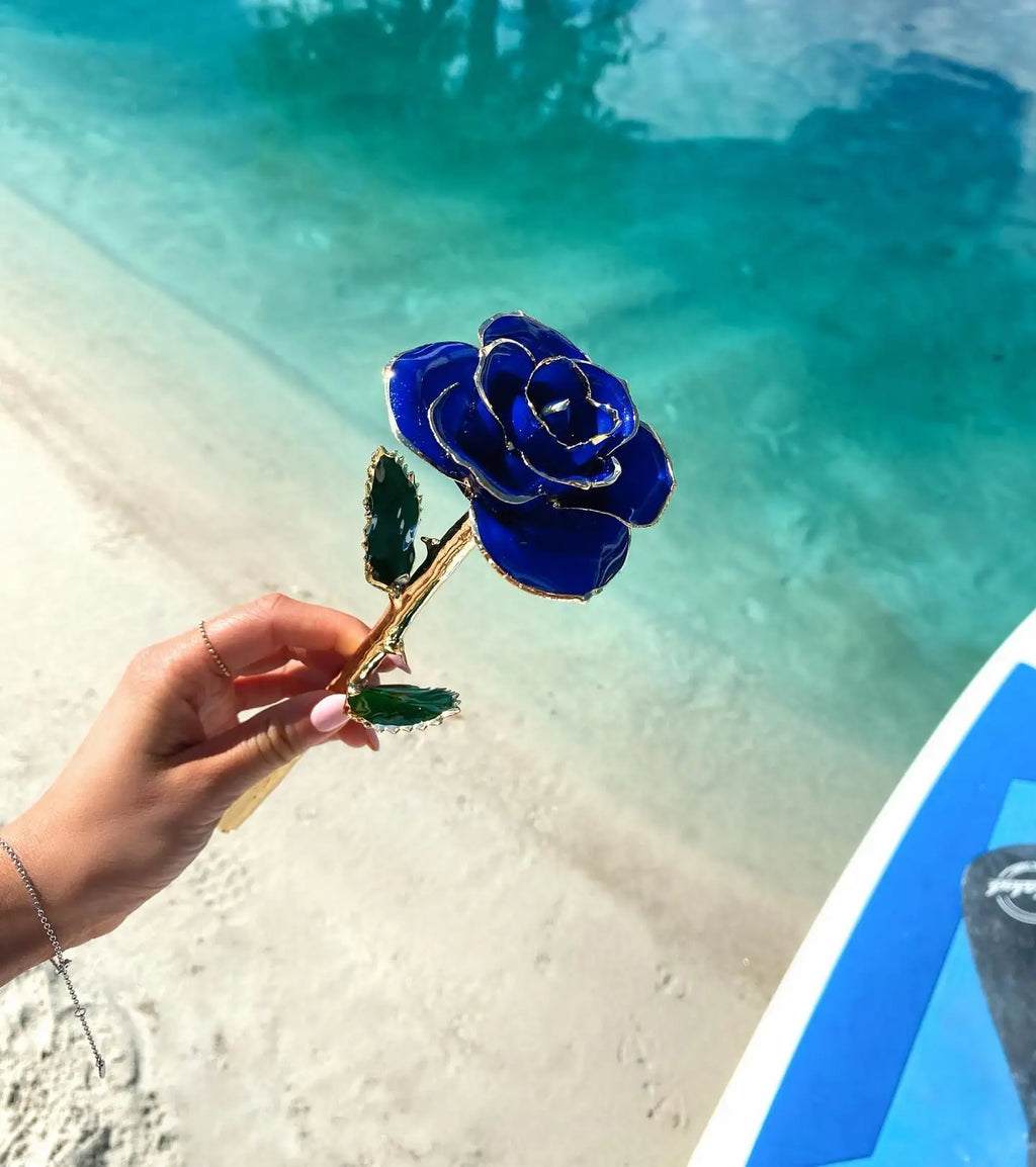 Gifts for Women 24k Gold Dipped Rose with Stand Eternal Flowers Forever Love In Box Girlfriend Wedding Valentine Gift for Her