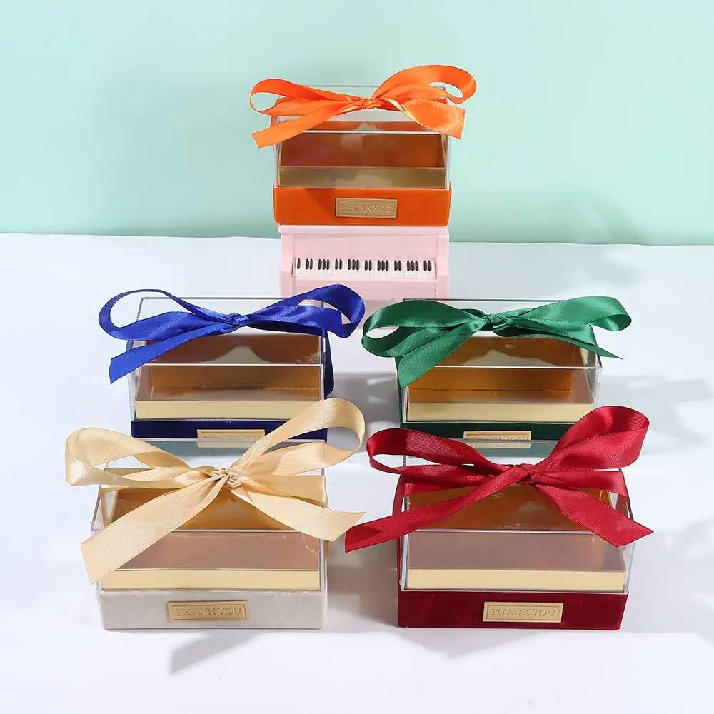 Birthday Party Transparent Wedding Hand Gift Box Acrylic Light Luxury Bow Present Box Valentine's Day Gift Box