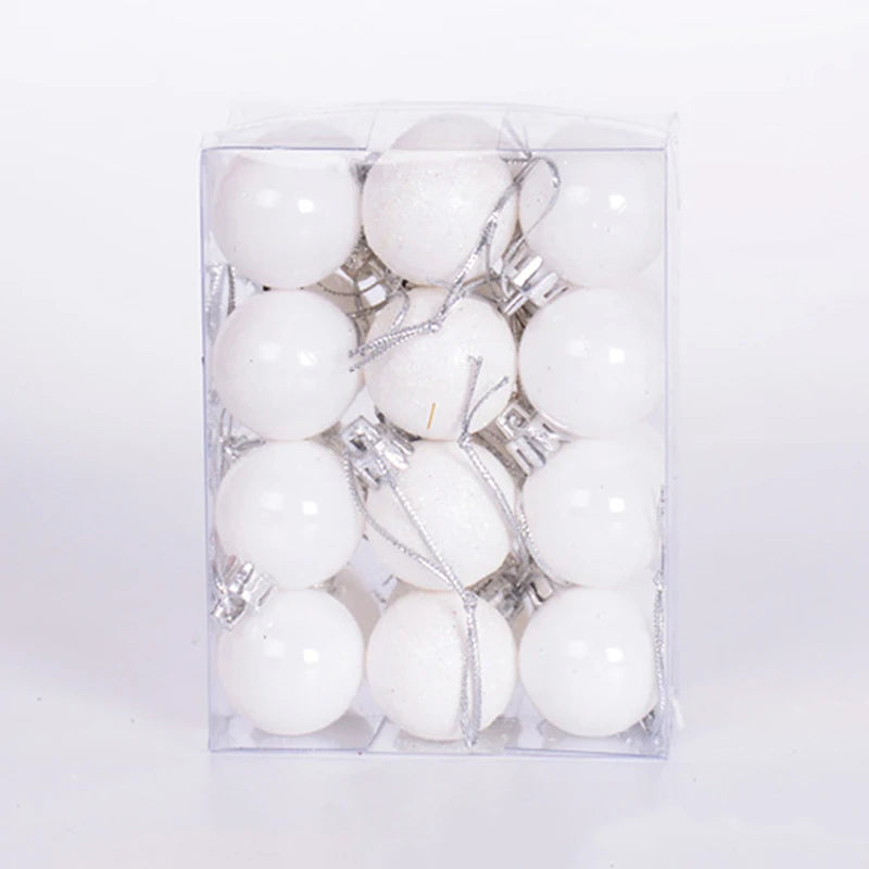 24pcs Christmas Balls Christmas Tree Ornaments Ball Xmas Hanging Tree Pendants Home Party Decor New Year Gift Noel Navidad