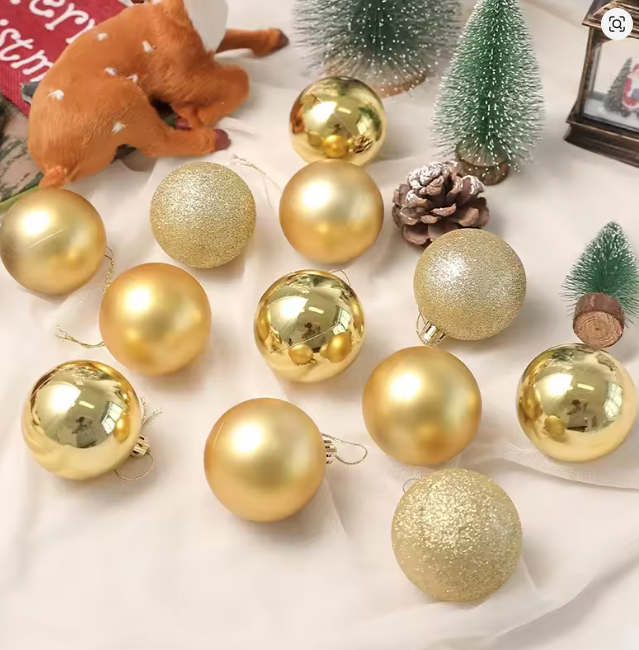 1Box 3/4cm Christmas Balls Christmas Tree Ornaments Xmas Hanging Tree Pendants Home Party Christmas Tree Decor New Year Gifts