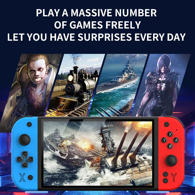 G90 7-inch 64GB 4000mAh portable handheld game console arcade suitable for PSP/PS1 retro TV game controller boys' gift