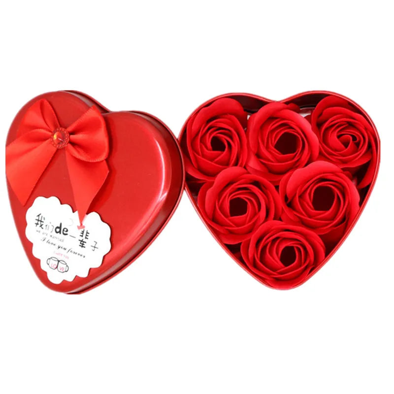 YO CHO Artificial Flower Roses Bear Soap Flower Gift Box Valentine's Day Mother's Day Wedding Newyear Gift for Wife