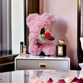 Foam rose teddy bear carry bouquet. Ideal for weddings, Mother's Day, thank you to nurses/teachers or other celebrations!