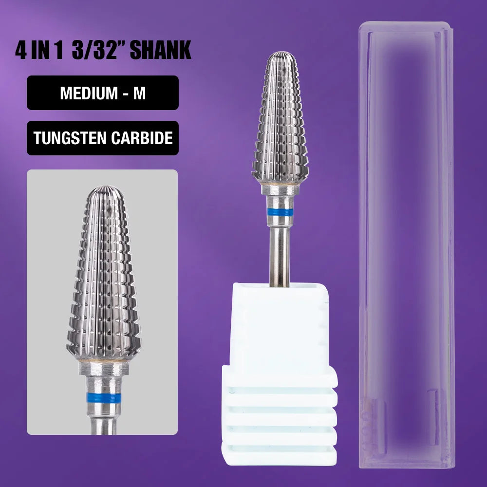 1pc Nail Drill Bit Rotate Burr Milling Nail Cutter Bits Electric Drill Machine For Manicure Pedicure Tools