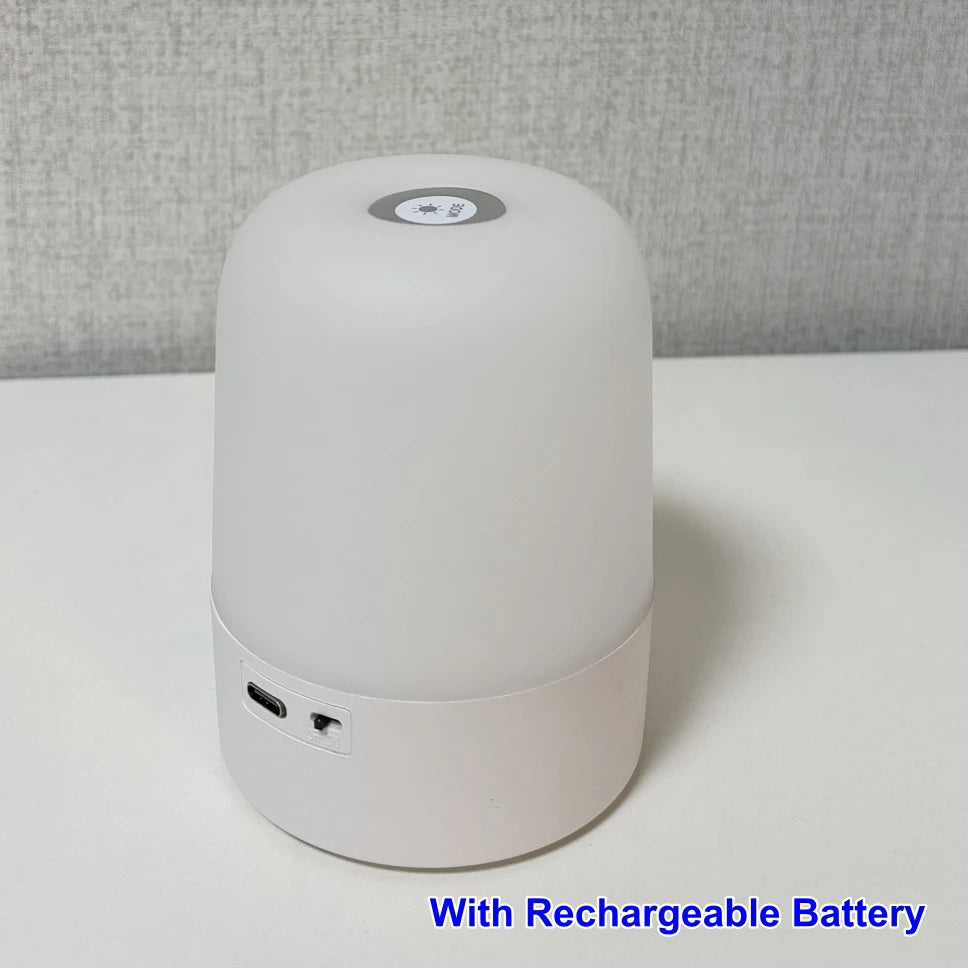 3 Color Led Night Light Touch Switch Dimmable Table Lamp Baby Nursery Feeding Bedside Lamp USB 5V Portable Room Decor Light