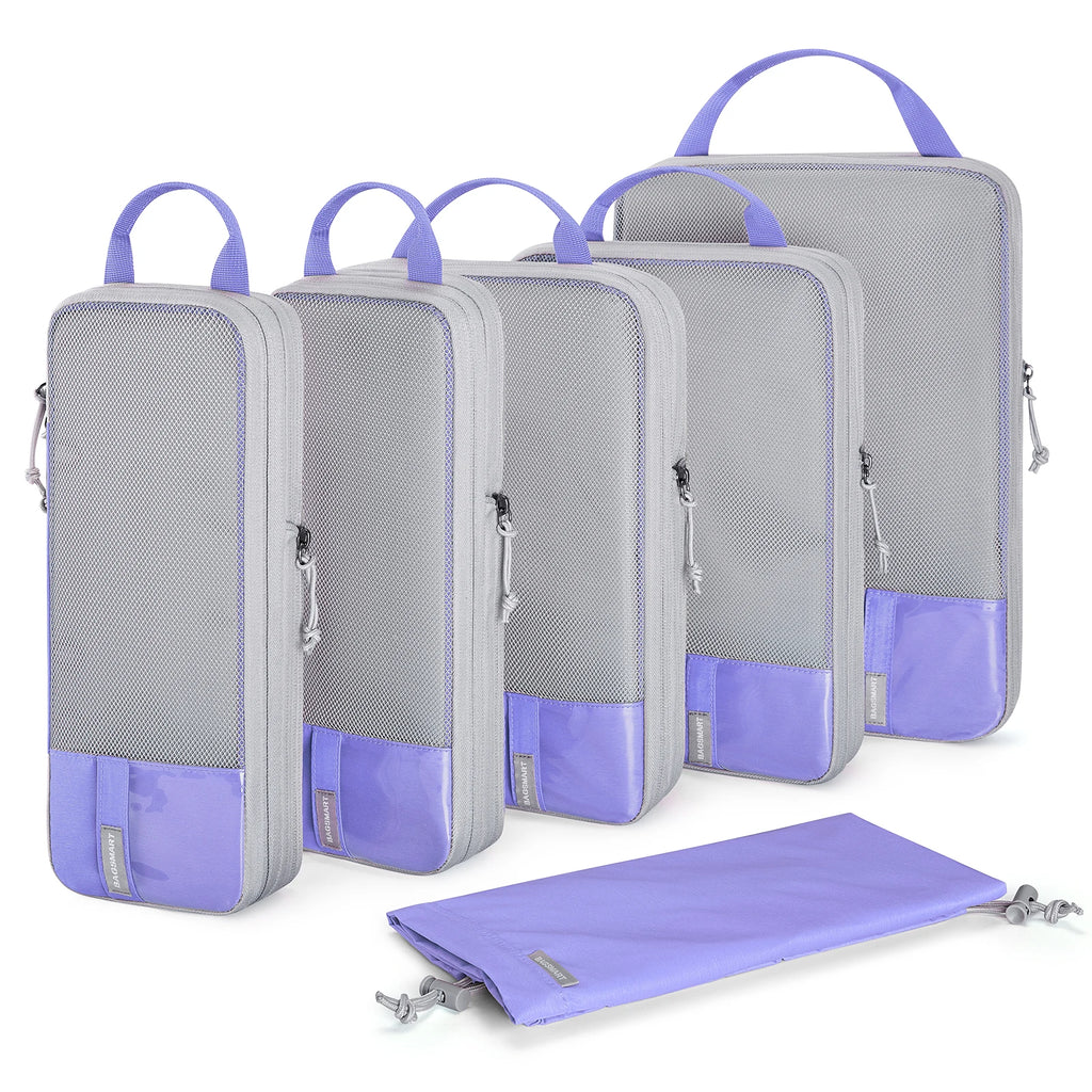 BAGSMART Packing Cubes Compression Storage Bag Travel Lightweight Suitcase Organizer Accessories  Luggage Organizer Travel Bag