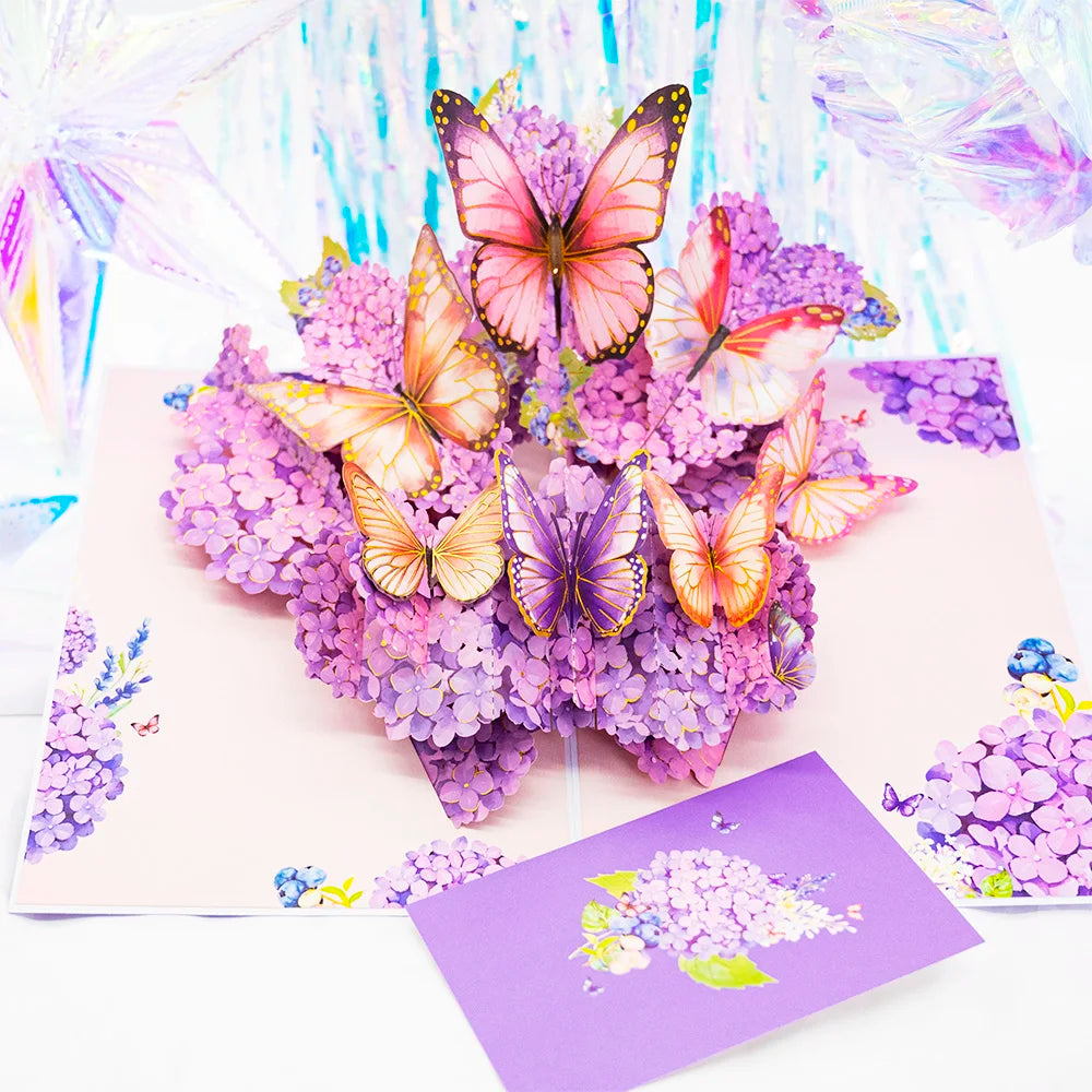 Premium 3D Pop Up Flower Bouquet Card Mothers Day Gift Valentines Day Anniversary Birthday Greeting Cards Thank You Wishes Gifts