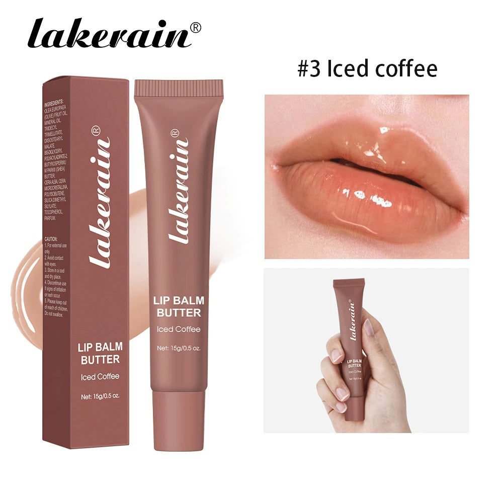 Butter Lip Balm Long Lasting Nourishes Moisturizes Soothes Lips Jelly Lip Gloss Oil Beautifying Smoothing Lip Care Balm Makeup