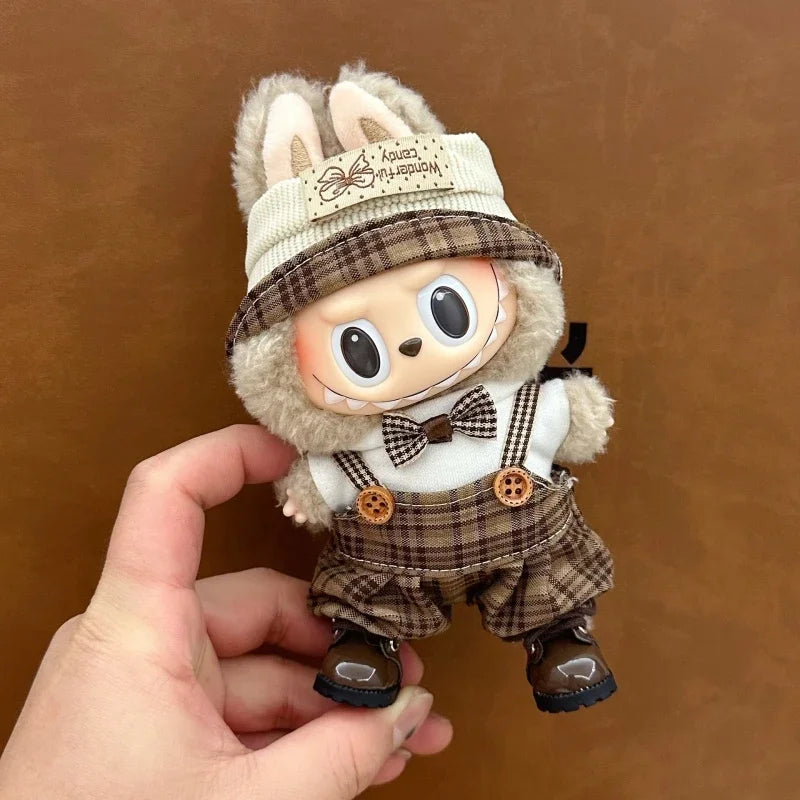 17cm Labubu doll accessories Clothing suitable for V1 V2 V3labubu fashion personality cute toy birthday gift