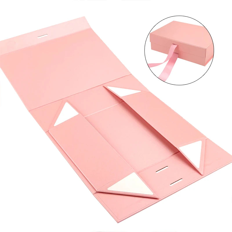 Magnetic Gift Box Kit With Lafite Grass And Greeting Cards Multiple Color Sizes Party Valentine's Day Gifts Folding Box TMZ