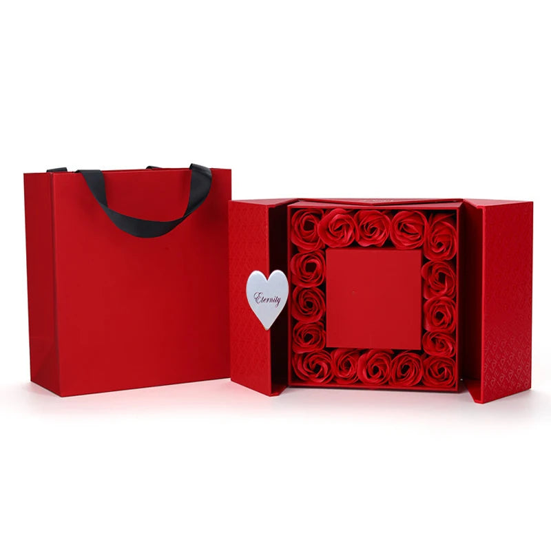 Event Party Gift Box Mysterious Box 16 Rose Jewelry Box Girlfriend Birthday Mothers Day Valentine's Day New Year Christmas Gifts