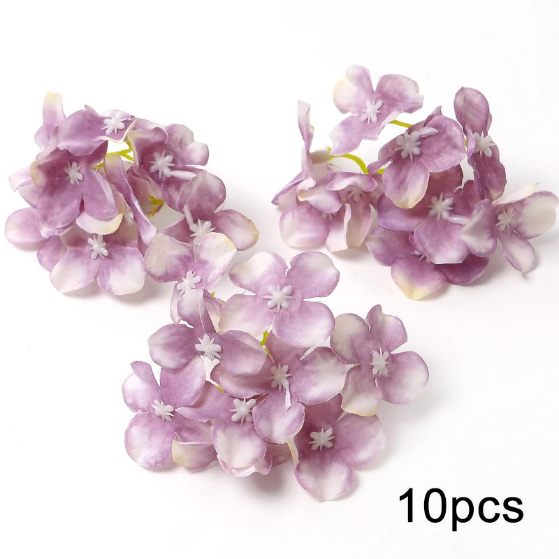 Purple Artificial Flowers Heads Silk Fake Flowers For Home Decor Party Wedding Decoration DIY Valentine's Day Gifts Accessories