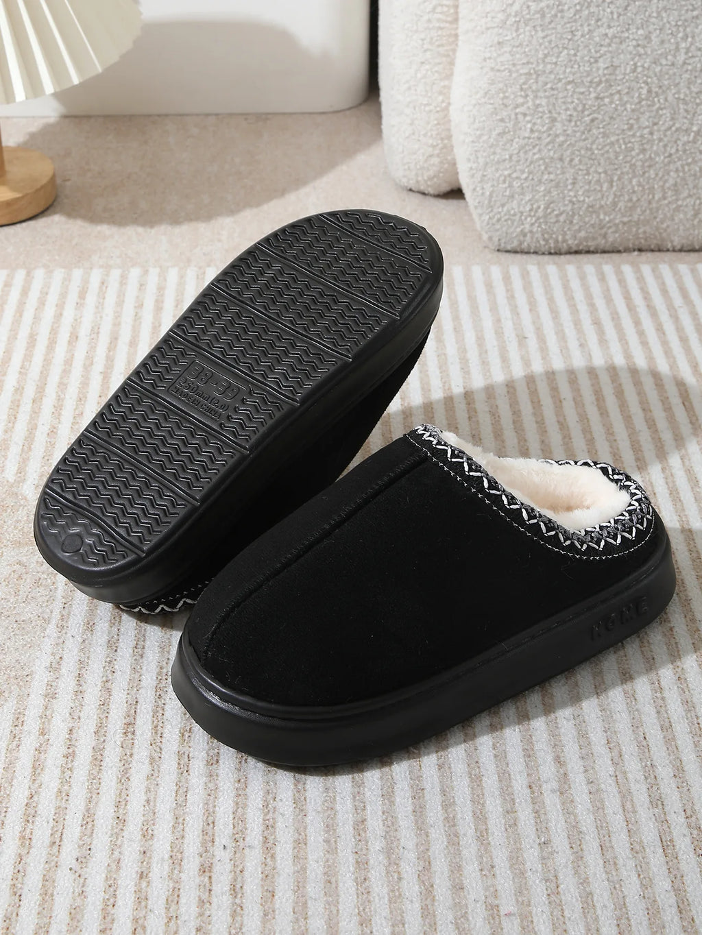 Fashion Winter Women's Slippers Boot Fuzzy Fur Anti-Slip Soft Sole Outdoor Indoor Warm Comfort House Shoes Snow Boots