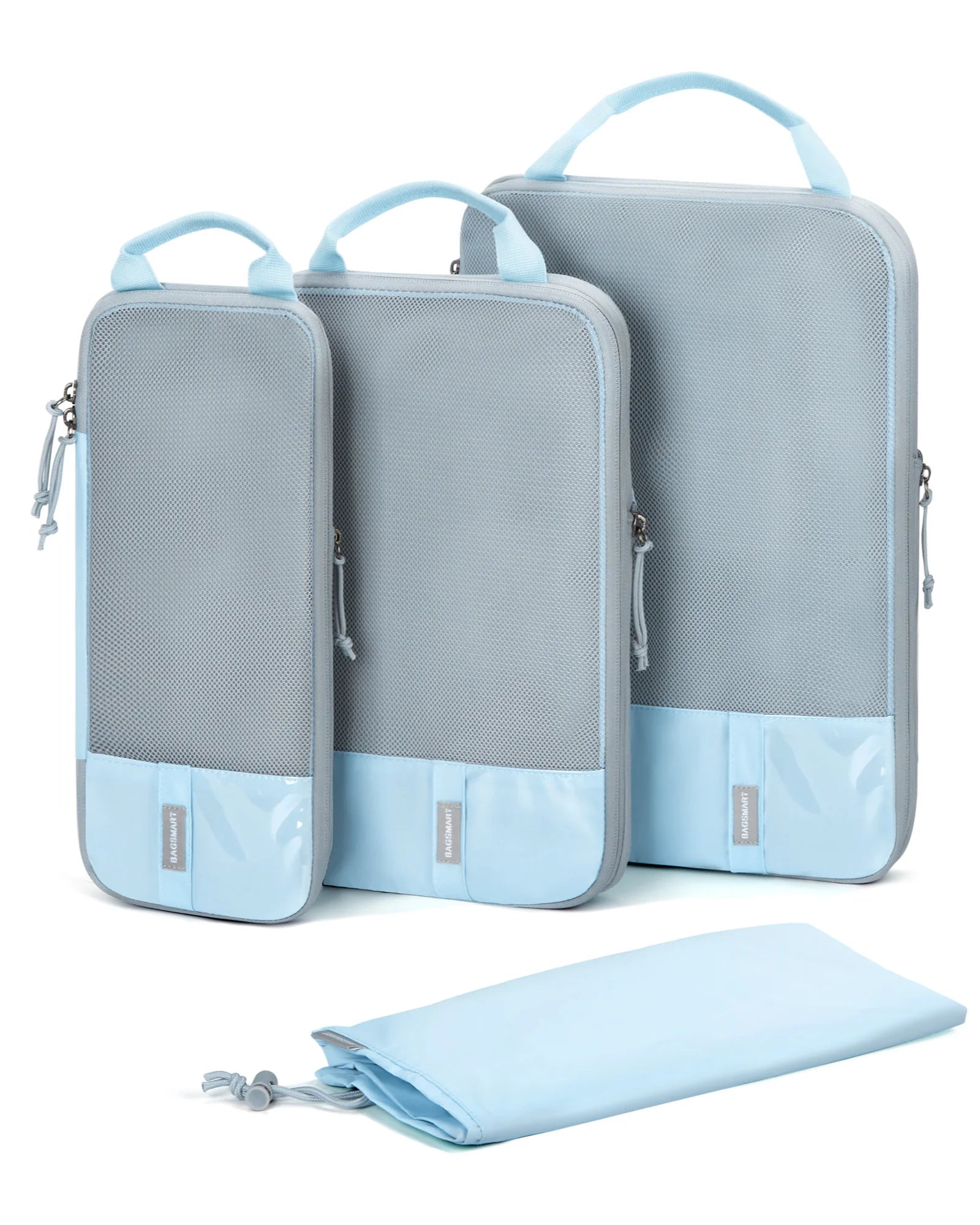 BAGSMART Packing Cubes Compression Storage Bag Travel Lightweight Suitcase Organizer Accessories  Luggage Organizer Travel Bag