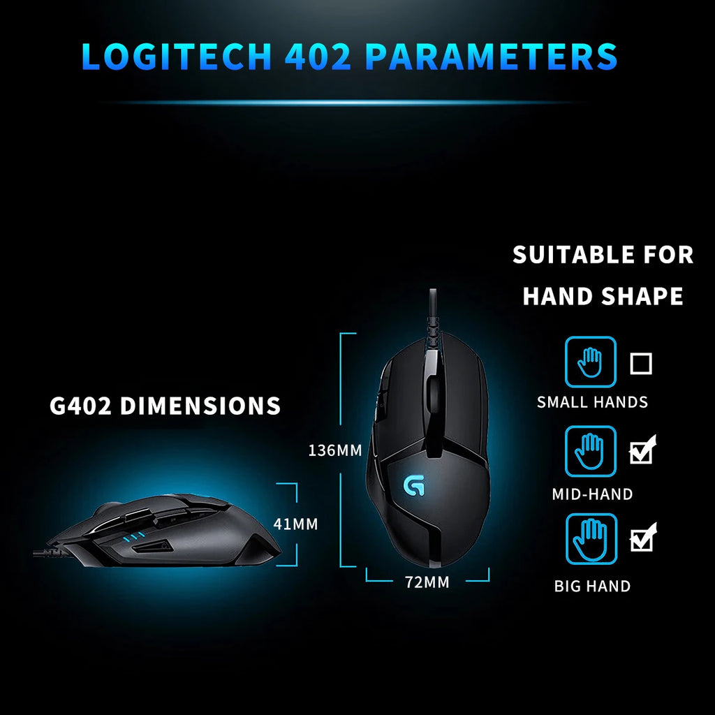 Logitech G402: Comfortable Design for Competitive Gamers