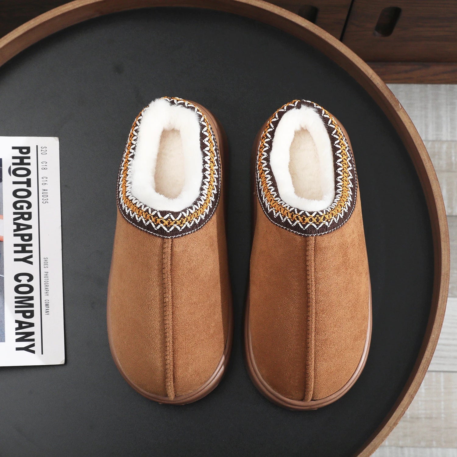 Fashion Winter Women's Slippers Boot Fuzzy Fur Anti-Slip Soft Sole Outdoor Indoor Warm Comfort House Shoes Snow Boots