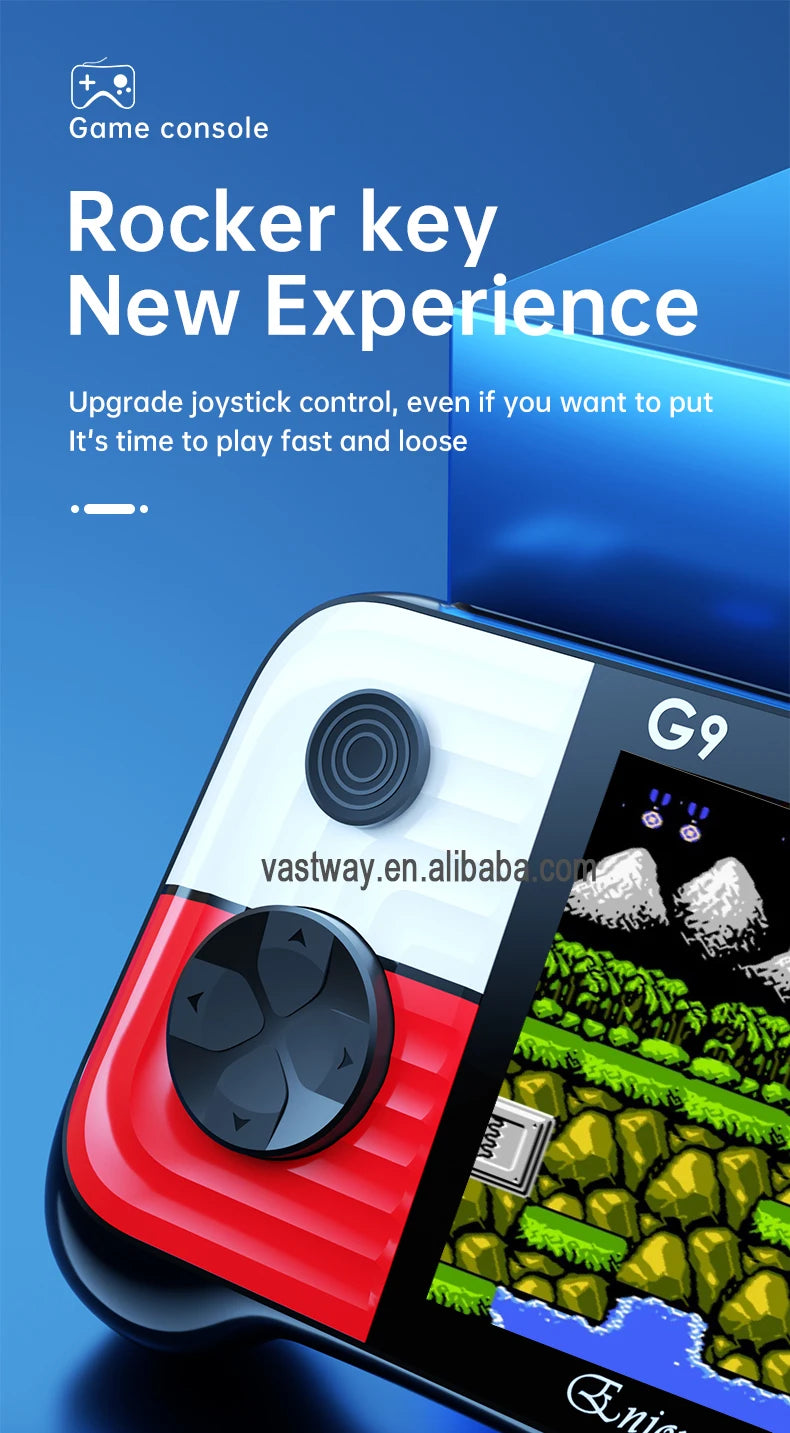 G9 Handheld Game Console 3.0 inch 666 Games 8 bit Mini Portable Retro Game Player Machine Support TV Out Gamepads