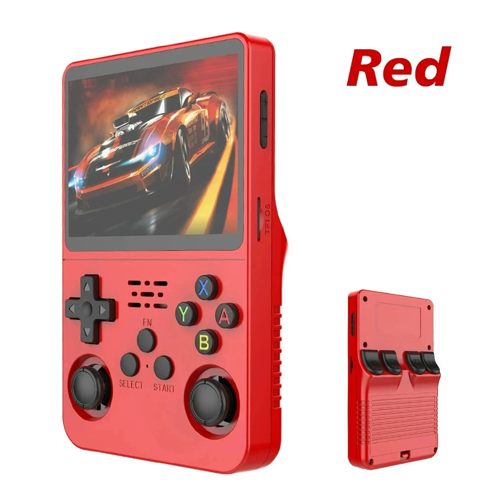 R36S Retro Handheld Game Console with ARKOS System 3.5IPS 128GB/64GB  Storage Preloaded Games Portable Gift for Boys & Gamers