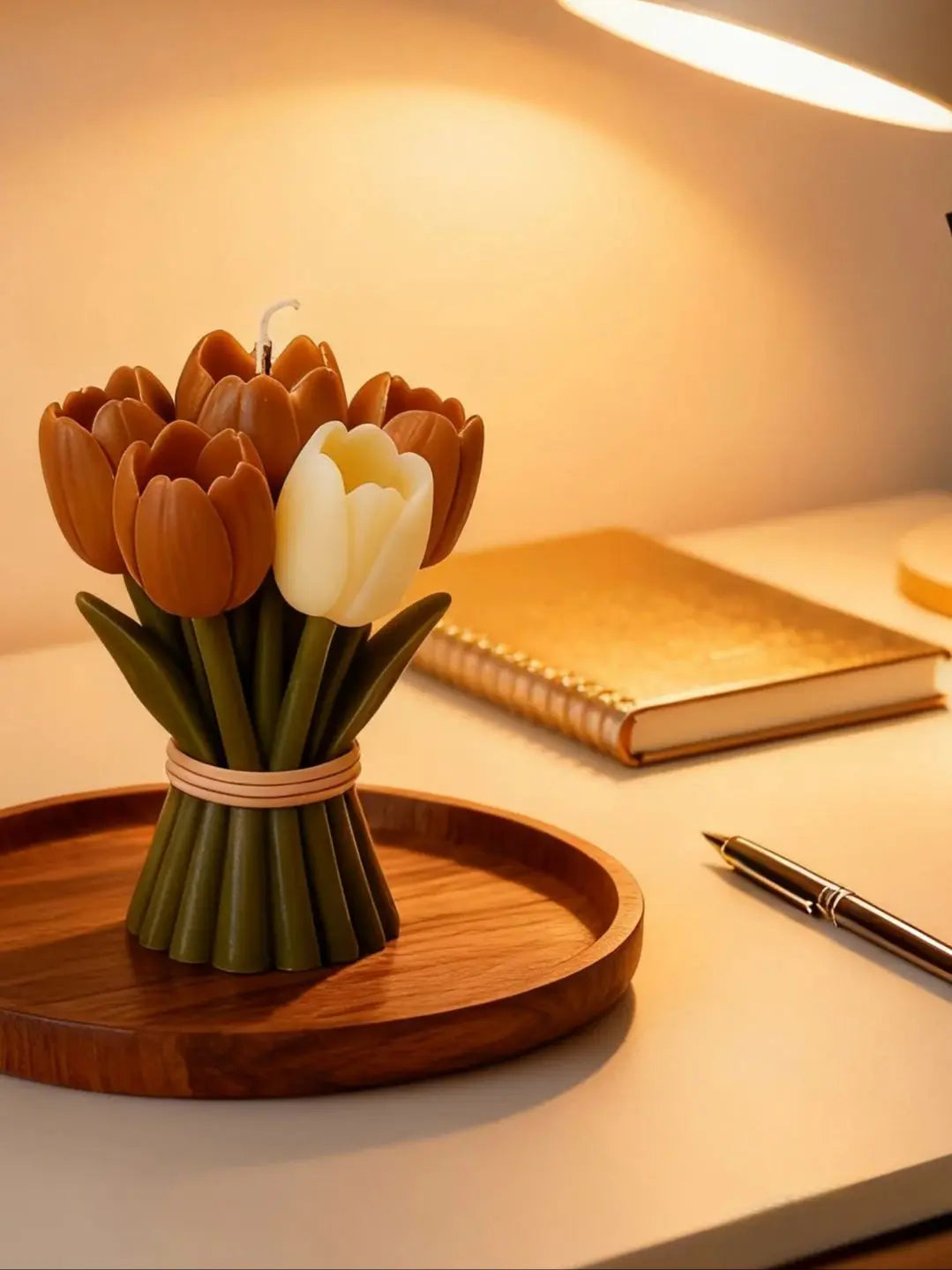 Valentine's Day Gift Tulip Bouquet Silicone Mold DIY Flowers Aroma Candle Molds Handmade Soap Candle Making Supplies