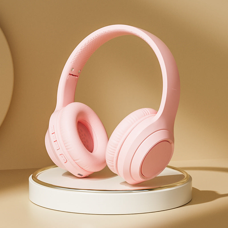 Bluetooth Over Ear Headphones With A Foldable All Around Ear Design And A Built In Card Slot