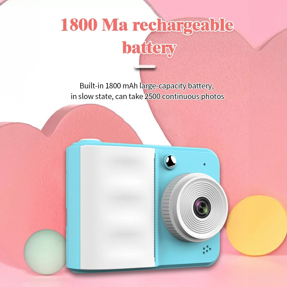Children Digital Camera Instant Print Toys For Kids Thermal Print Camera HD 1080P Photo Printing Camera With 3 Rolls Print Paper